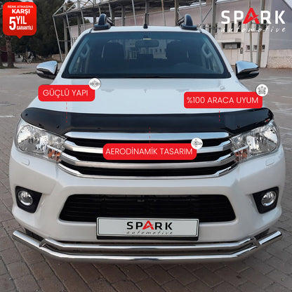 Toyota Hilux 2015-2020 Yıl Aralığı Uyumlu Kaput Rüzgarlığı 4mm