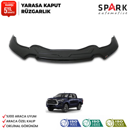 Toyota Hilux 2021- Yılı ve Sonrası Uyumlu Yarasa Kaput Rüzgarlığı