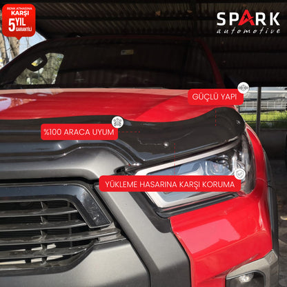 Toyota Hilux 2021- Yılı ve Sonrası Uyumlu Yarasa Kaput Rüzgarlığı