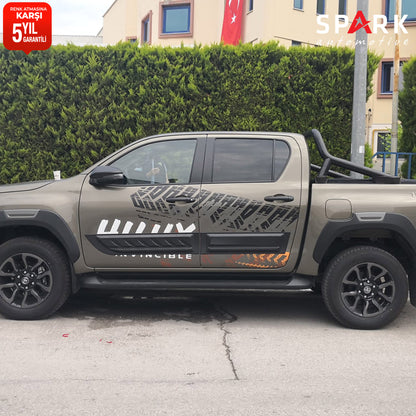 Toyota Hilux 2021- Yılı ve Sonrası Uyumlu Kapı Dodik 4 Parça