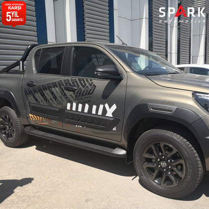 Toyota Hilux 2021- Yılı ve Sonrası Uyumlu Kapı Dodik 4 Parça