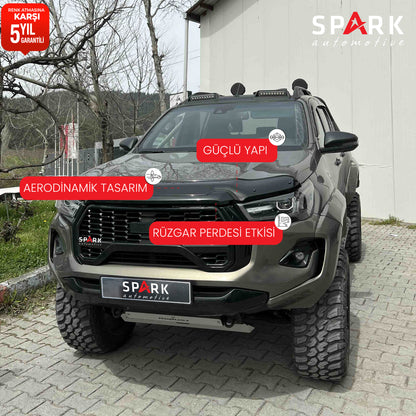 Toyota Hilux 2021- Yılı ve Sonrası Uyumlu Kaput Rüzgarlığı 3mm