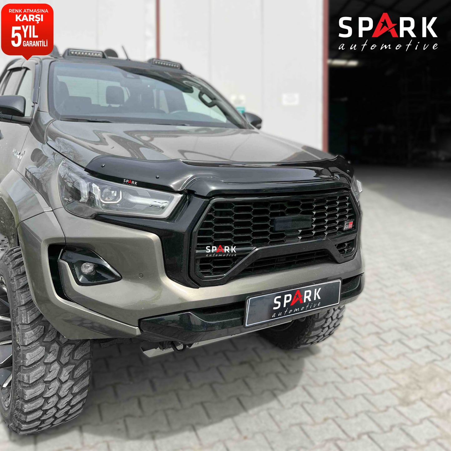 Toyota Hilux 2021- Yılı ve Sonrası Uyumlu Kaput Rüzgarlığı 3mm