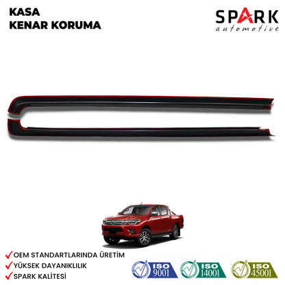 Toyota Hilux 2021- Yılı ve Sonrası Uyumlu Kasa Kenar Koruma 2 Parça