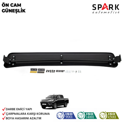 Toyota Hilux 2012-2015 Yıl Aralığı Uyumlu Ön Cam Güneşliği