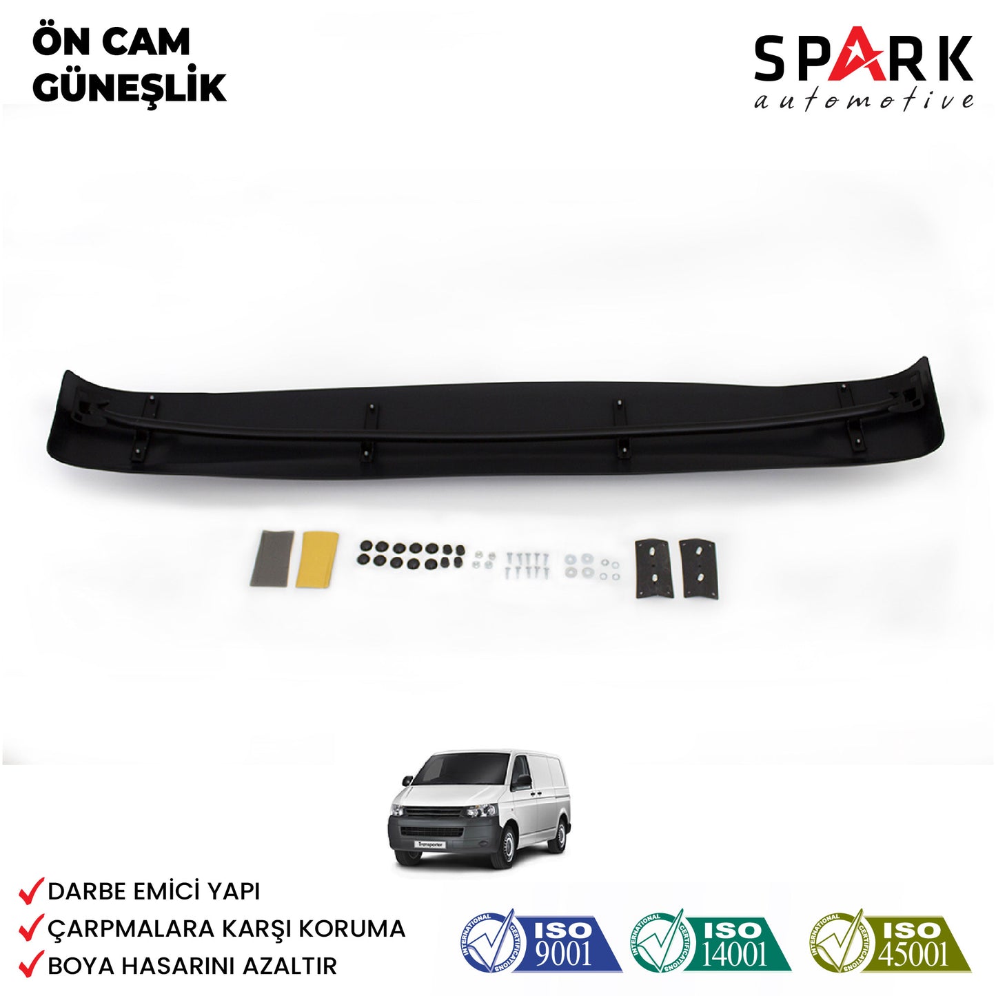 Volkswagen Transporter T6 2015-2020 Yıl Aralığı Uyumlu Ön Cam Güneşliği