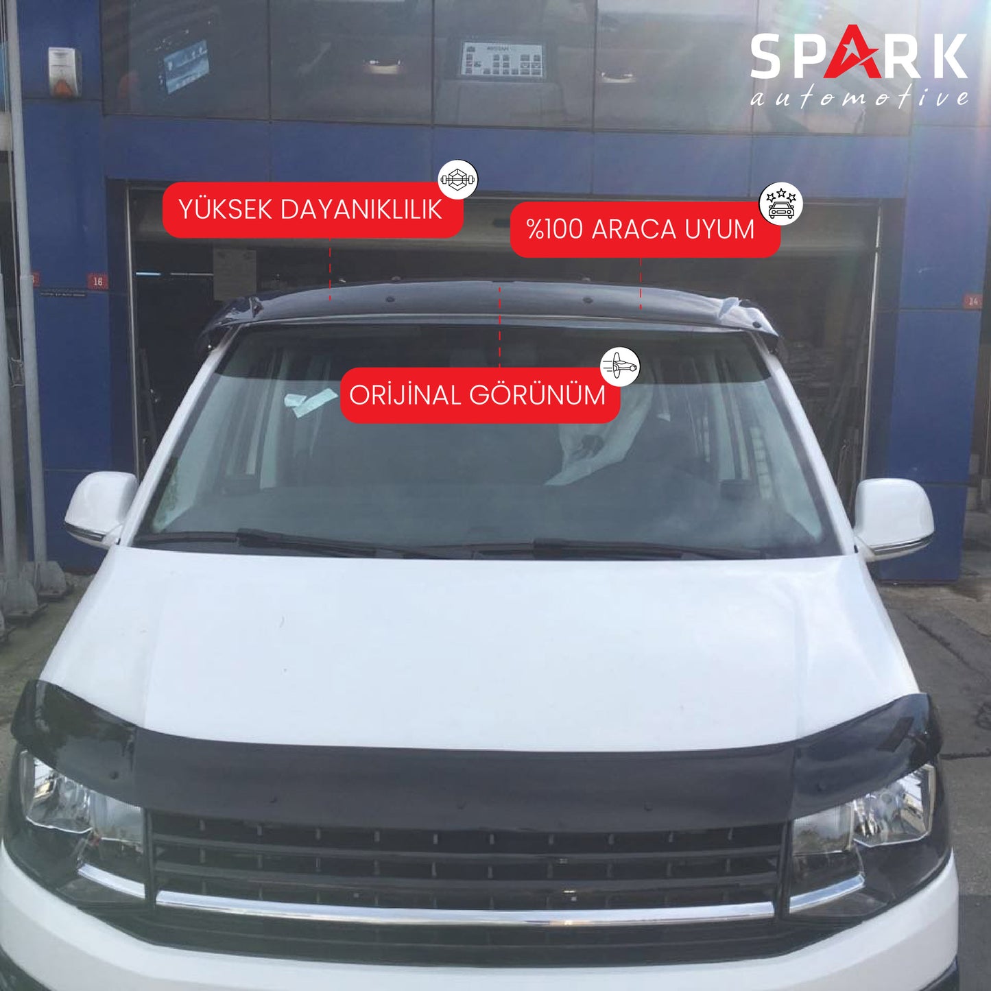 Volkswagen Transporter T6 2015-2020 Yıl Aralığı Uyumlu Ön Cam Güneşliği