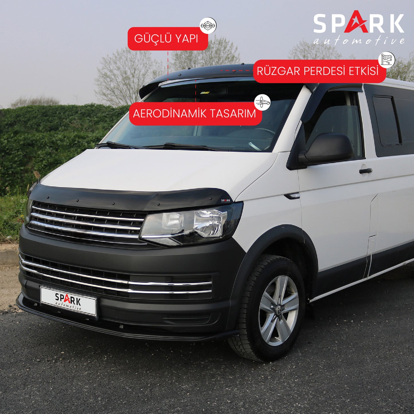 Volkswagen Transporter T6 2015-2020 Yıl Aralığı Uyumlu Ön Cam Güneşliği