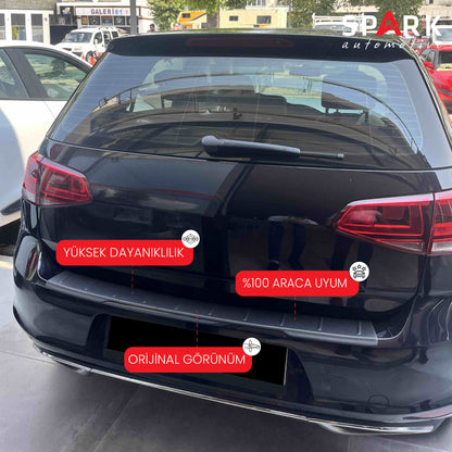 Volkswagen Golf 7 2013-2021 Yıl Aralığı Uyumlu Arka Tampon Eşiği Mat