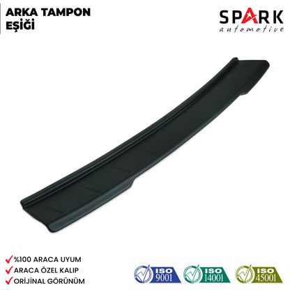 Volkswagen Golf 7 2013-2021 Yıl Aralığı Uyumlu Arka Tampon Eşiği Mat