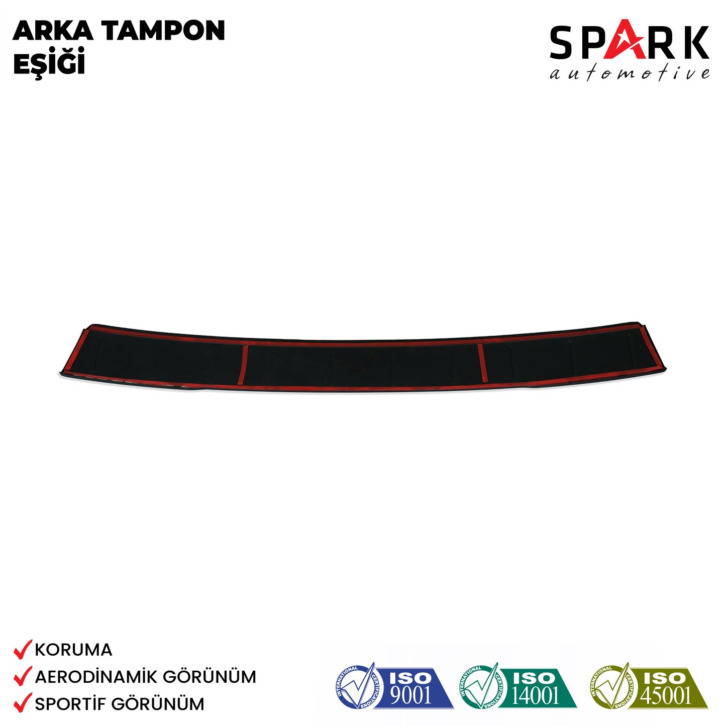 Volkswagen Golf 7 2013-2021 Yıl Aralığı Uyumlu Arka Tampon Eşiği Mat