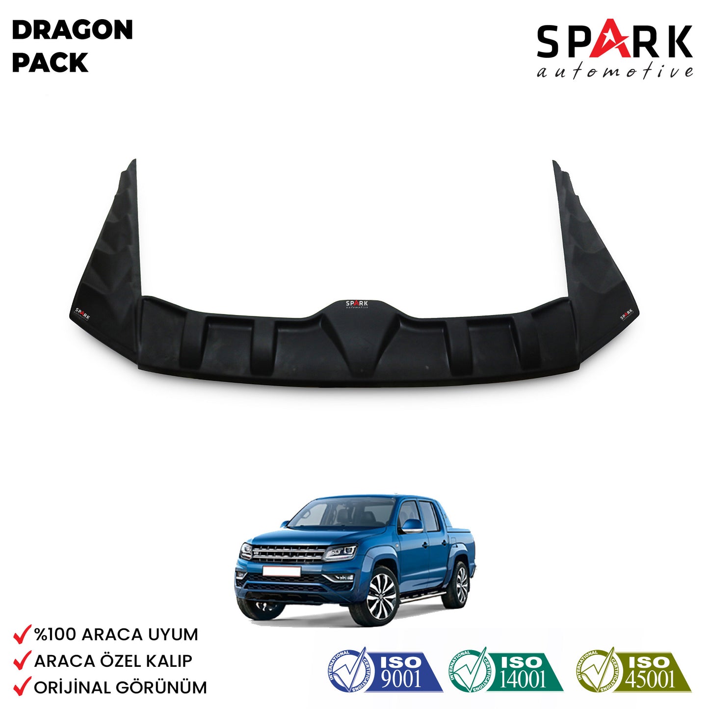 Volkswagen Amarok 2010-2022 Yıl Aralığı Uyumlu Dragon Pack 3 Parça