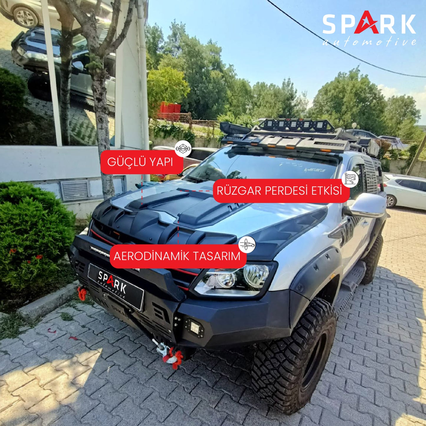 Volkswagen Amarok 2010-2022 Yıl Aralığı Uyumlu Ön Kaput Scoop