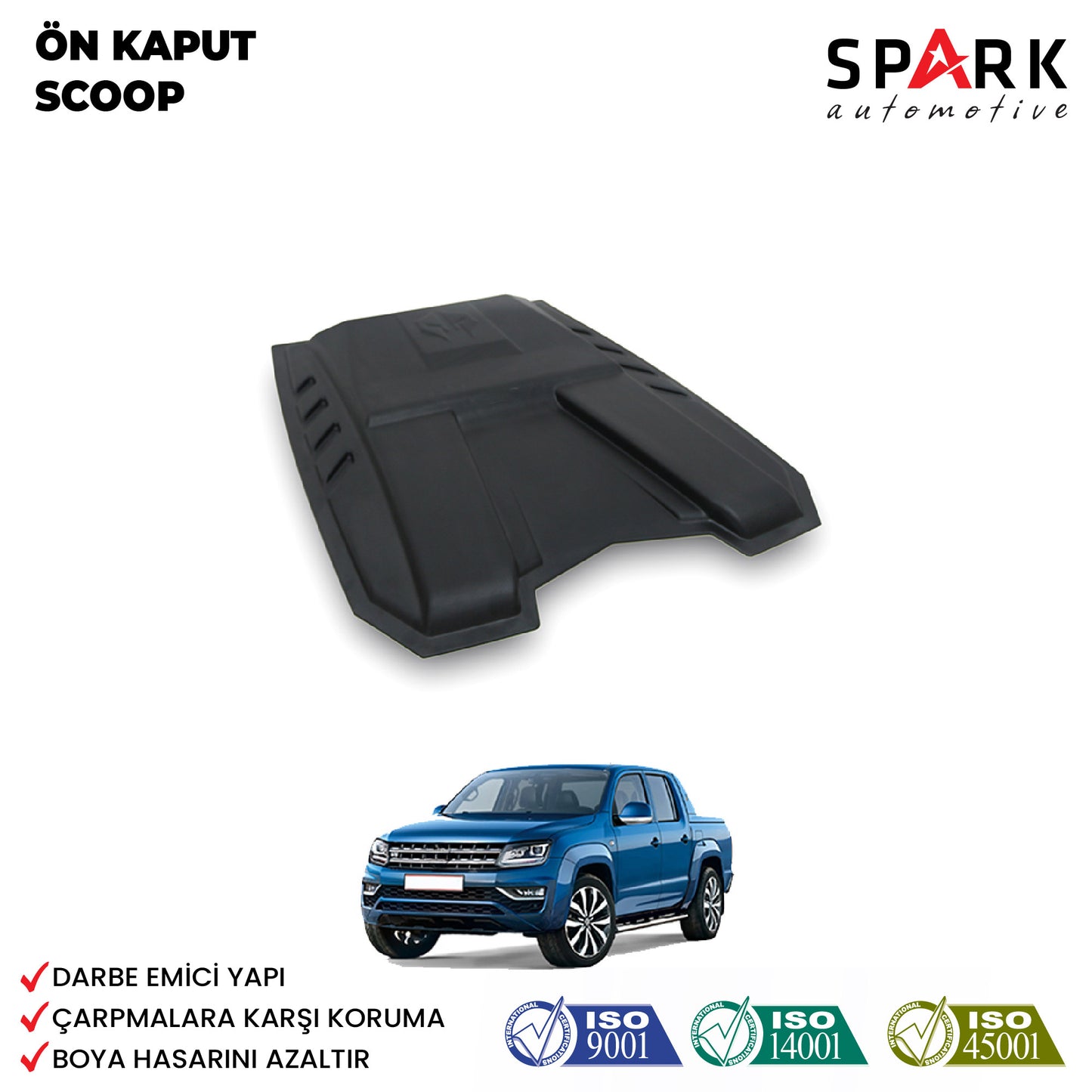 Volkswagen Amarok 2010-2022 Yıl Aralığı Uyumlu Ön Kaput Scoop