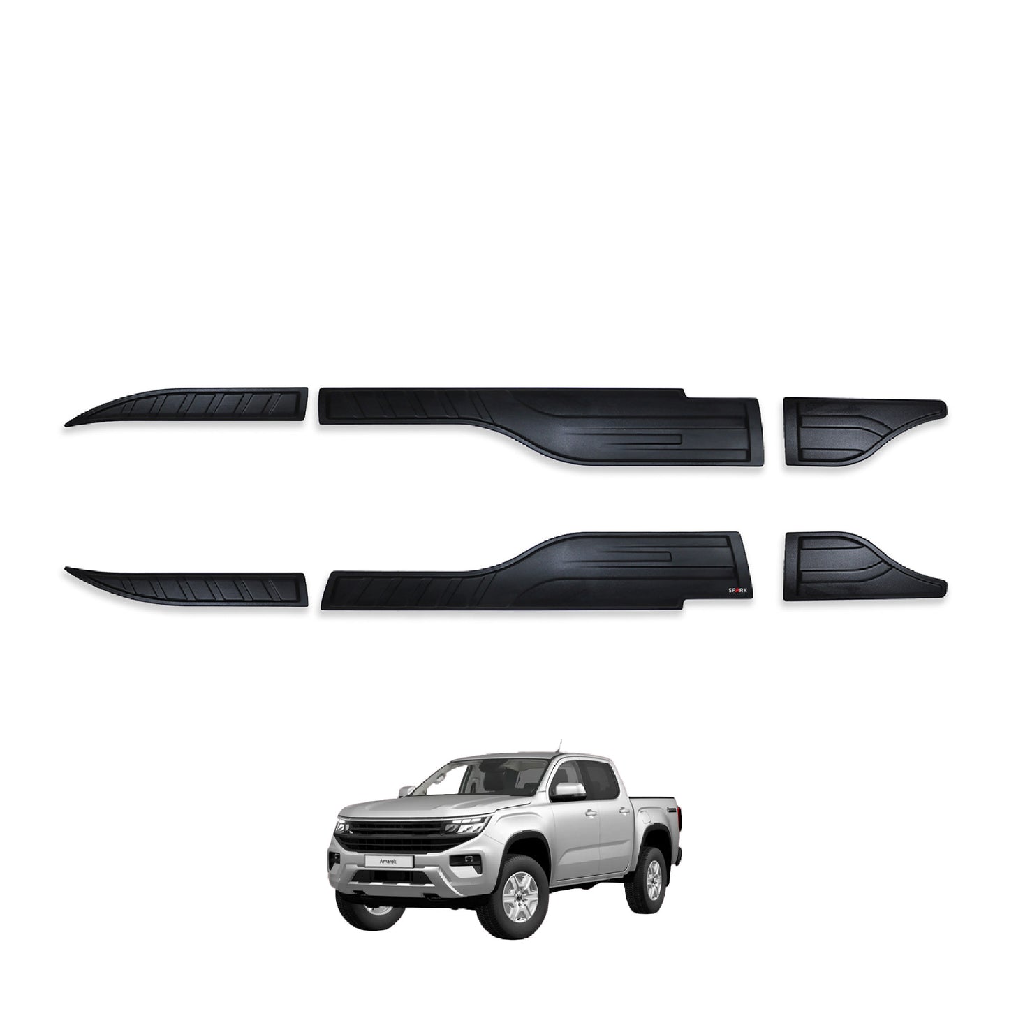 Volkswagen Amarok 2023- Yılı ve Sonrası Uyumlu Yarasa Kapı Kaplama 6 Parça