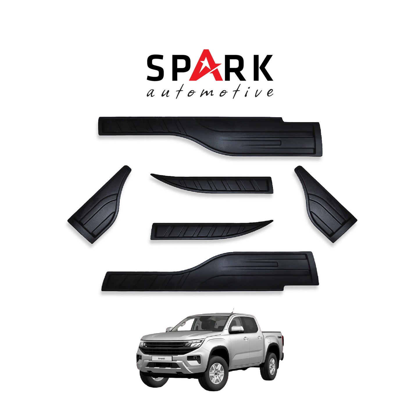 Volkswagen Amarok 2023- Yılı ve Sonrası Uyumlu Yarasa Kapı Kaplama 6 Parça