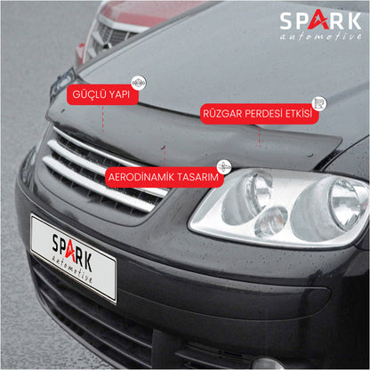 Volkswagen Caddy 2004-2010 Yıl Aralığı Uyumlu Kaput Rüzgarlığı 4mm