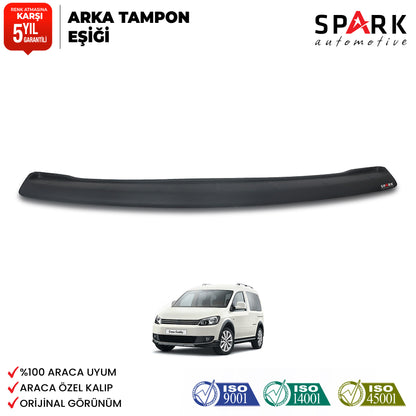 Volkswagen Caddy 2010-2015 Yıl Aralığı Uyumlu Arka Tampon Eşiği Mat