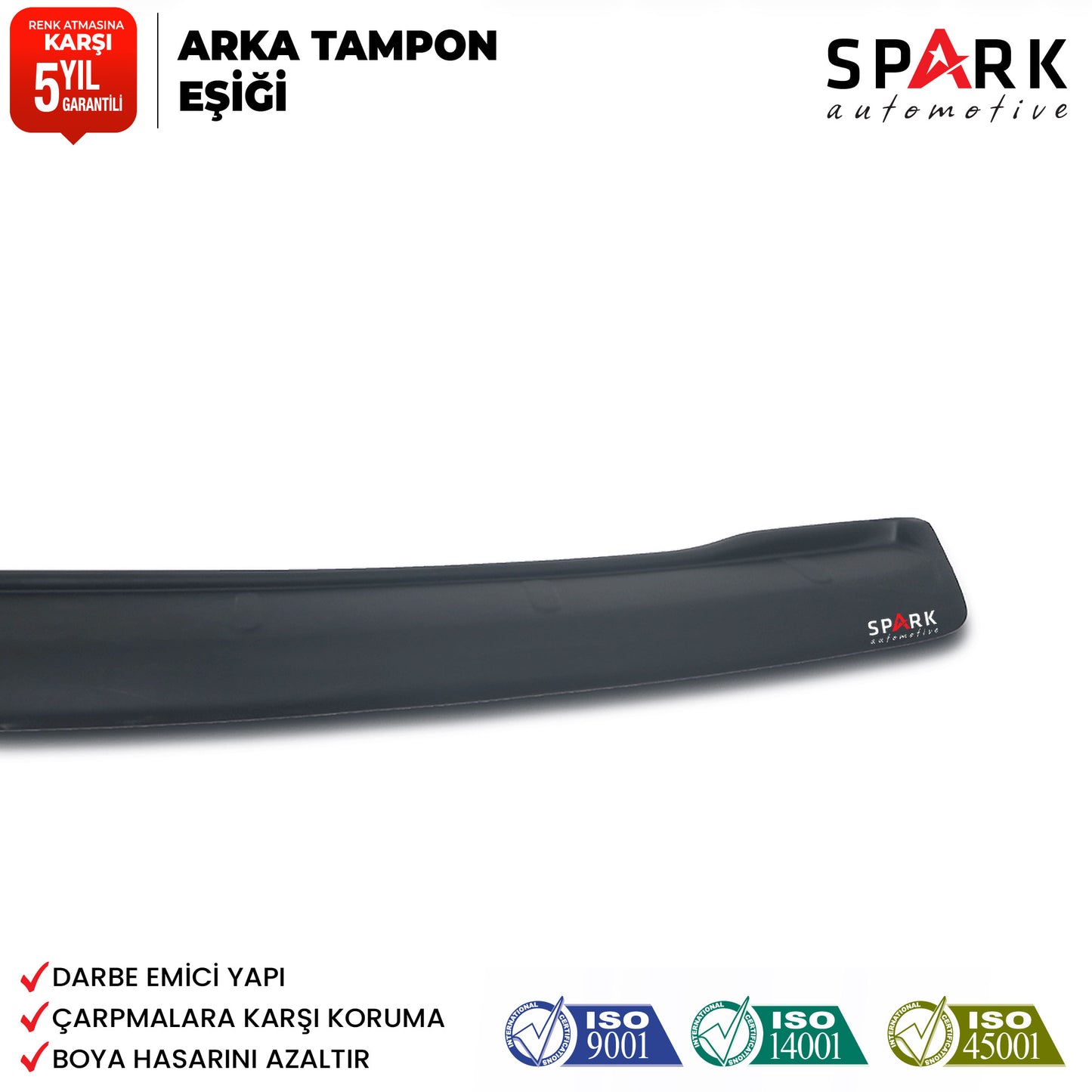 Volkswagen Caddy 2010-2015 Yıl Aralığı Uyumlu Arka Tampon Eşiği Mat