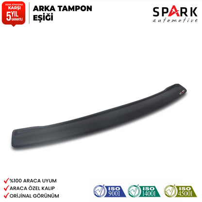 Volkswagen Caddy 2010-2015 Yıl Aralığı Uyumlu Arka Tampon Eşiği Mat