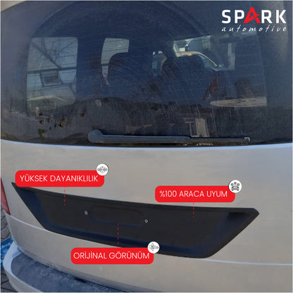 Volkswagen Caddy 2015-2020 Yıl Aralığı Uyumlu Arka Plaka Yeri Kaplama