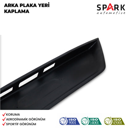 Volkswagen Caddy 2015-2020 Yıl Aralığı Uyumlu Arka Plaka Yeri Kaplama