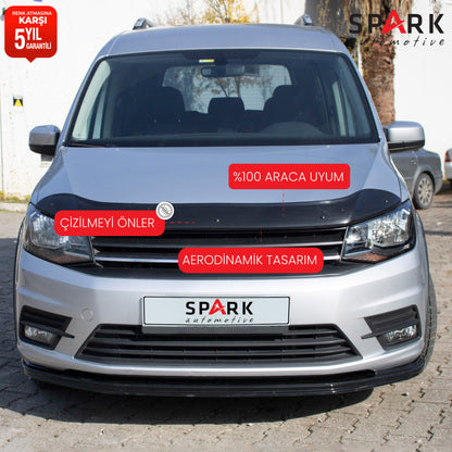 Volkswagen Caddy 2015-2020 Yıl Aralığı Uyumlu Kaput Rüzgarlığı 3mm