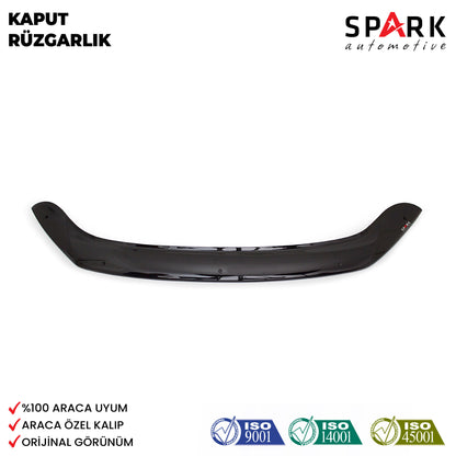 Volkswagen Caddy 2015-2020 Yıl Aralığı Uyumlu Kaput Rüzgarlığı 4mm