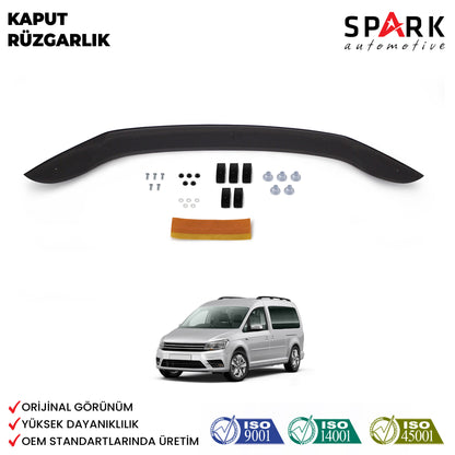 Volkswagen Caddy 2015-2020 Yıl Aralığı Uyumlu Kaput Rüzgarlığı 4mm