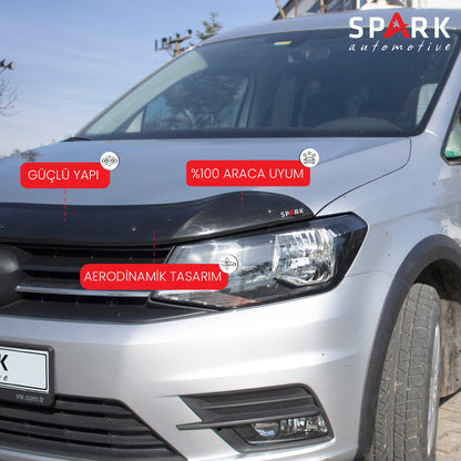 Volkswagen Caddy 2015-2020 Yıl Aralığı Uyumlu Kaput Rüzgarlığı 4mm