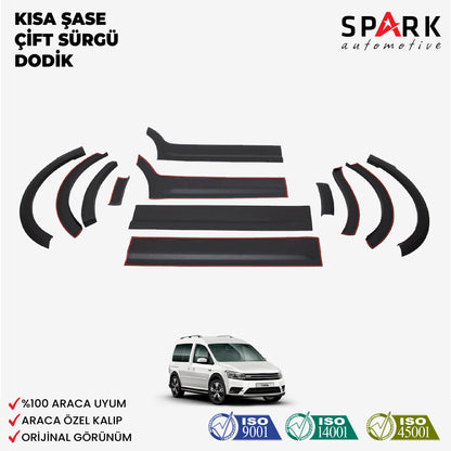 Volkswagen Caddy 2015-2020 Yıl Aralığı Uyumlu Kısa Şase Çift Sürgü Dodik Seti 12 Parça