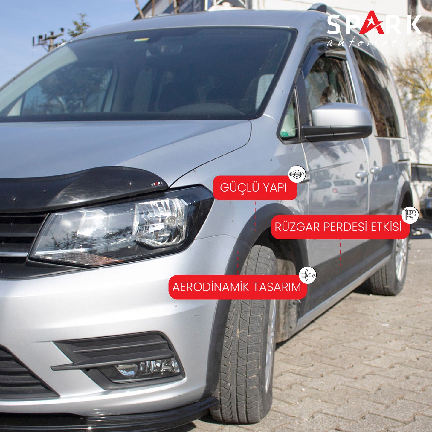 Volkswagen Caddy 2015-2020 Yıl Aralığı Uyumlu Kısa Şase Sol Sürgü Dodik Seti 12 Parça