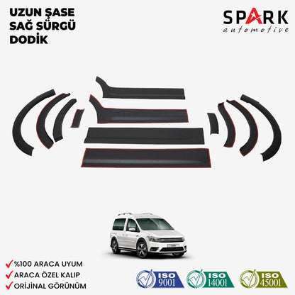 Volkswagen Caddy 2015-2020 Yıl Aralığı Uyumlu Uzun Şase Sağ Sürgü Dodik Seti 12 Parça