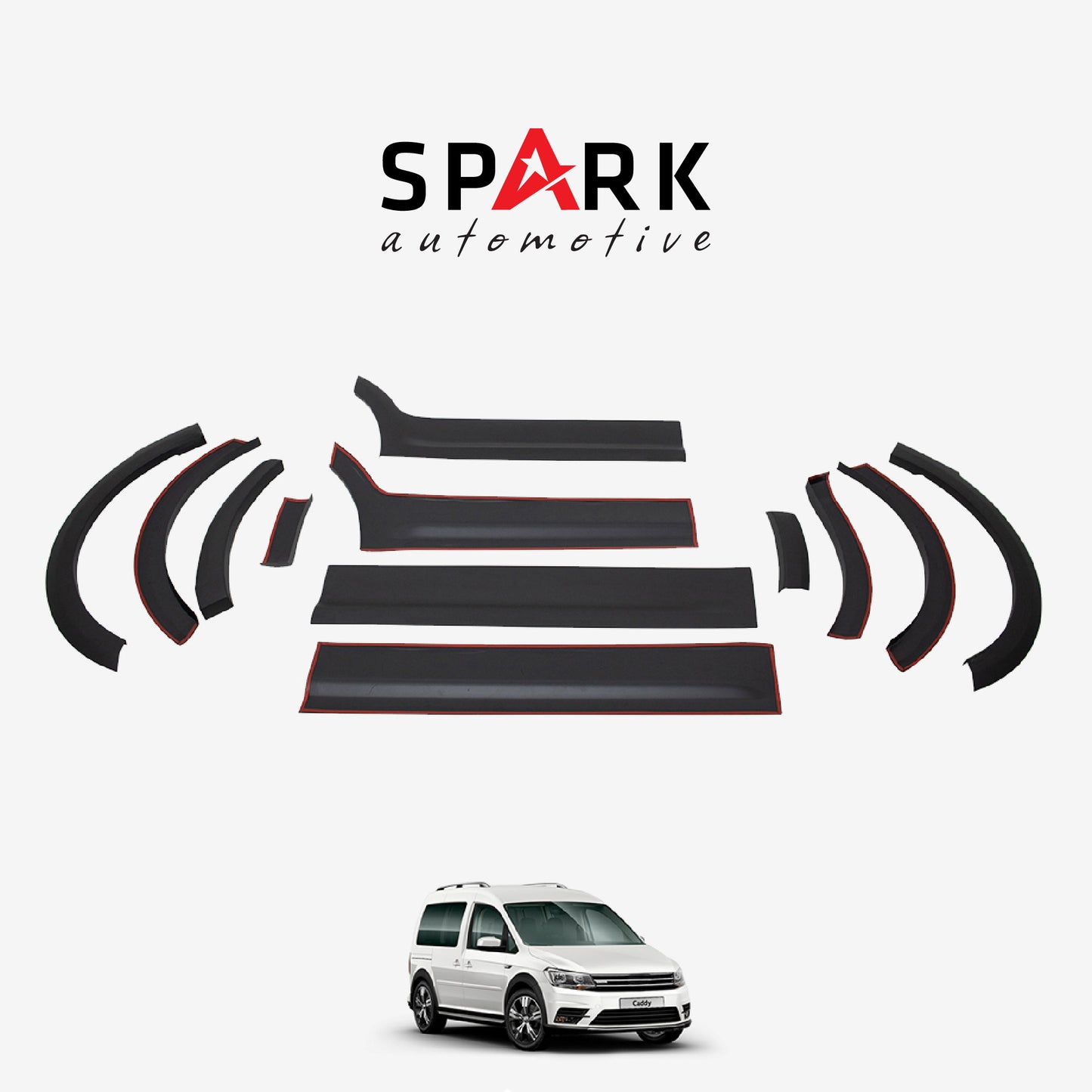 Volkswagen Caddy 2015-2020 Yıl Aralığı Uyumlu Uzun Şase Sol Sürgü Dodik Seti 12 Parça