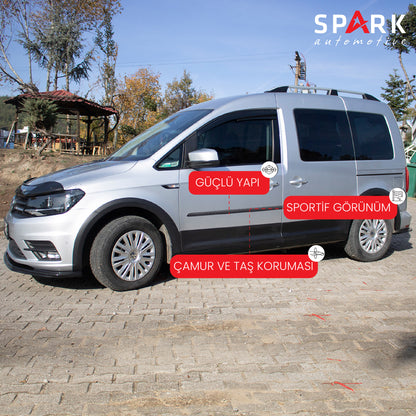 Volkswagen Caddy 2015-2020 Yıl Aralığı Uyumlu Yan Kapı Çıtası 4 Parça
