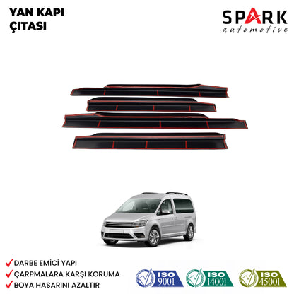 Volkswagen Caddy 2015-2020 Yıl Aralığı Uyumlu Yan Kapı Çıtası 4 Parça