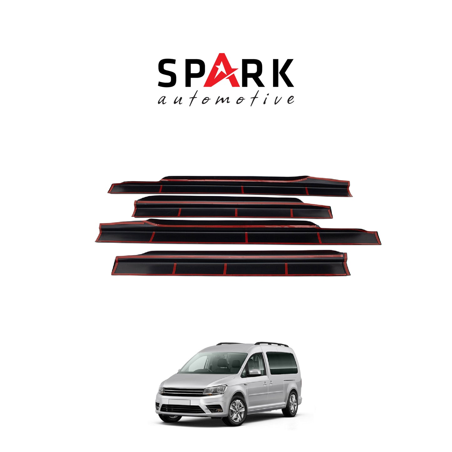 Volkswagen Caddy 2015-2020 Yıl Aralığı Uyumlu Yan Kapı Çıtası 4 Parça