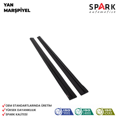 Volkswagen Caddy 2015-2020 Yıl Aralığı Uyumlu Yan Marşpiyel 2 Parça