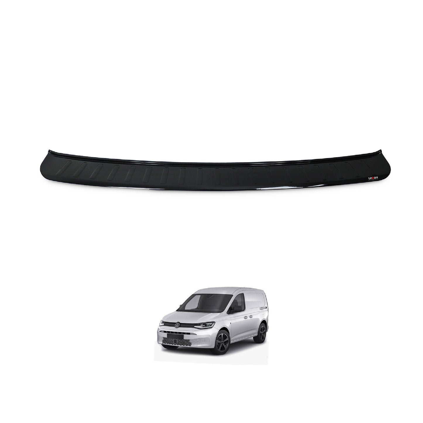 Volkswagen Caddy 2021- Yılı ve Sonrası Uyumlu Arka Tampon Eşiği Parlak