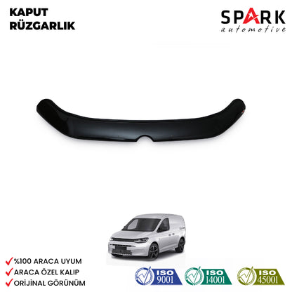 Volkswagen Caddy 2021- Yılı ve Sonrası Uyumlu Kaput Rüzgarlığı 3mm