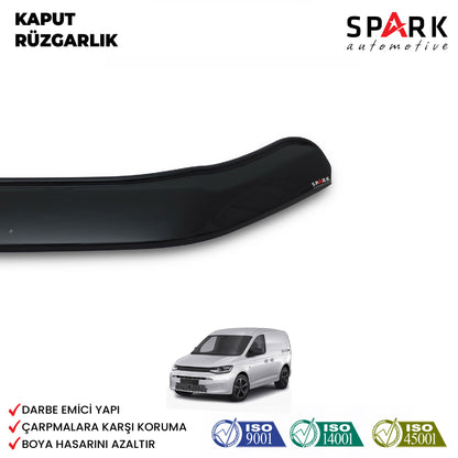 Volkswagen Caddy 2021- Yılı ve Sonrası Uyumlu Kaput Rüzgarlığı 3mm