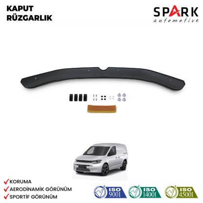 Volkswagen Caddy 2021- Yılı ve Sonrası Uyumlu Kaput Rüzgarlığı 3mm