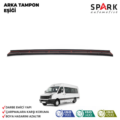 Volkswagen Crafter 2012-2017 Yıl Aralığı Uyumlu Arka Tampon Eşiği Parlak
