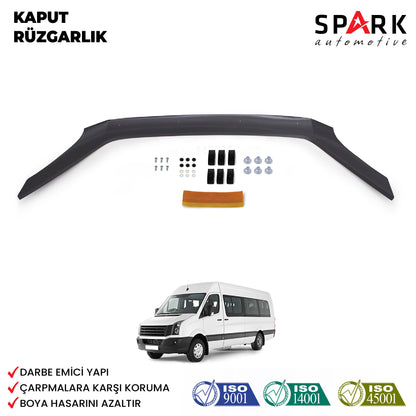 Volkswagen Crafter 2012-2017 Yıl Aralığı Uyumlu Kaput Rüzgarlığı 3mm