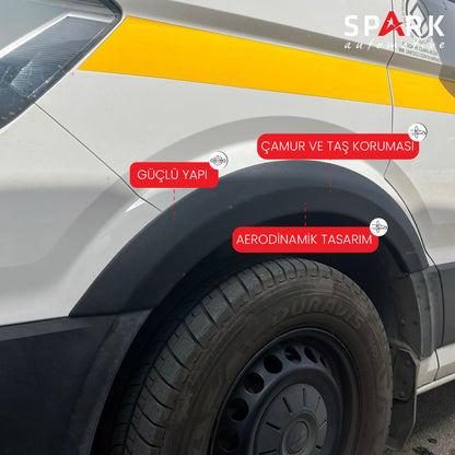 Volkswagen Crafter 2018- Yılı ve Sonrası Uyumlu Çamurluk Dodik 4 Parça