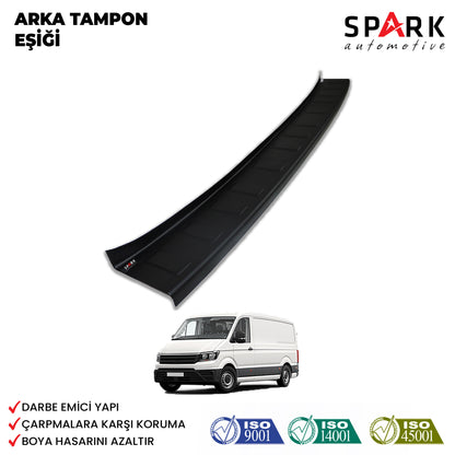 Volkswagen Crafter 2018- Yılı ve Sonrası Uyumlu Arka Tampon Eşiği Mat