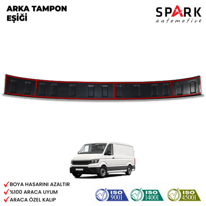 Volkswagen Crafter 2018- Yılı ve Sonrası Uyumlu Arka Tampon Eşiği Mat