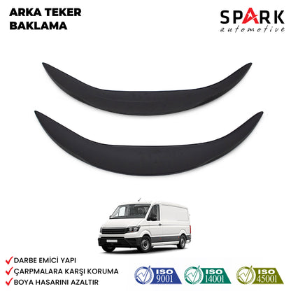 Volkswagen Crafter 2018- Yılı ve Sonrası Uyumlu Arka Teker Kaplama 2 Parça