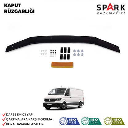 Volkswagen Crafter 2018- Yılı ve Sonrası Uyumlu Kaput Rüzgarlığı 4mm