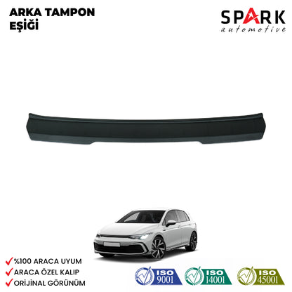 Volkswagen Golf 8 2021- Yılı ve Sonrası Uyumlu Arka Tampon Eşiği Mat
